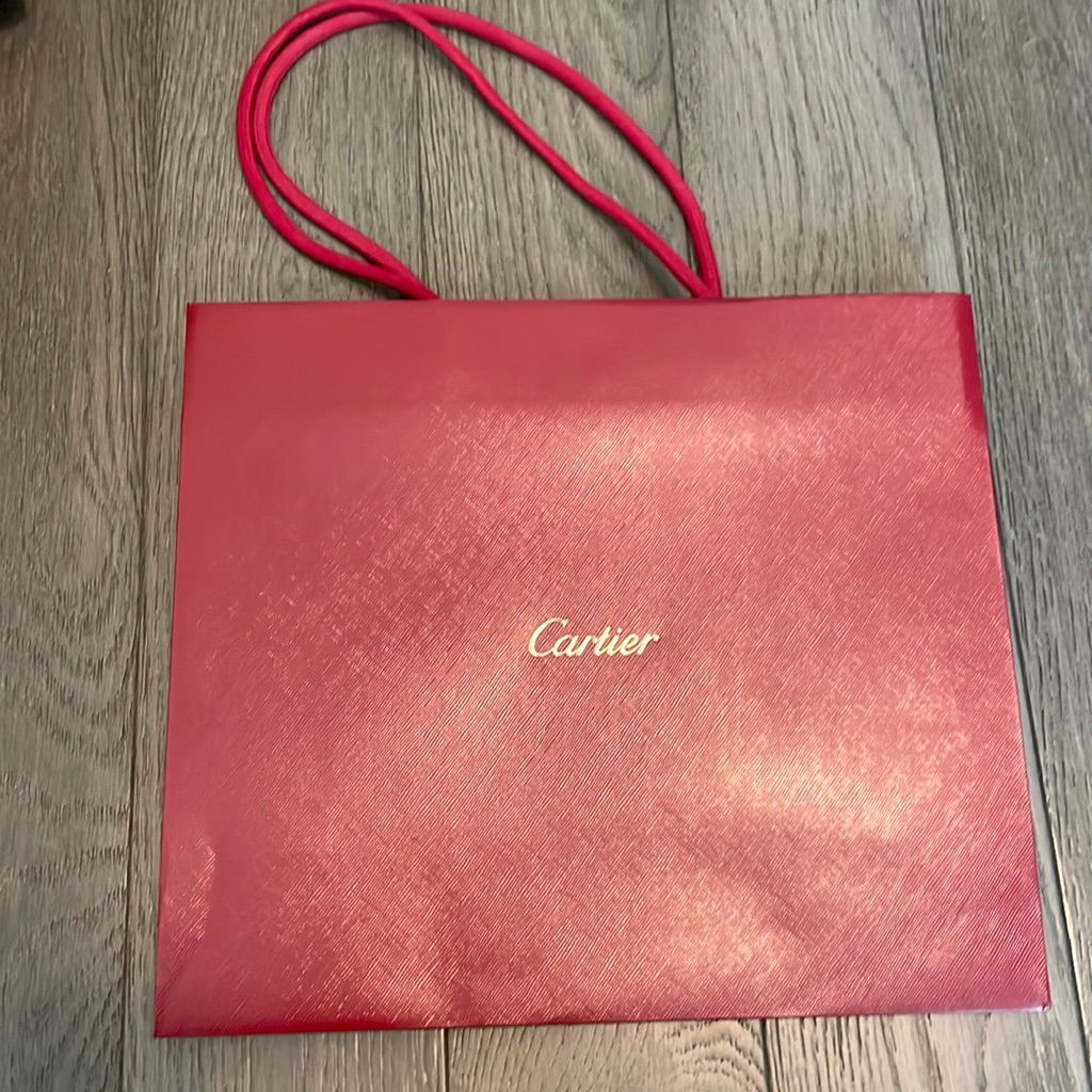 Authentic Cartier ShoppingGift Bag Medium
